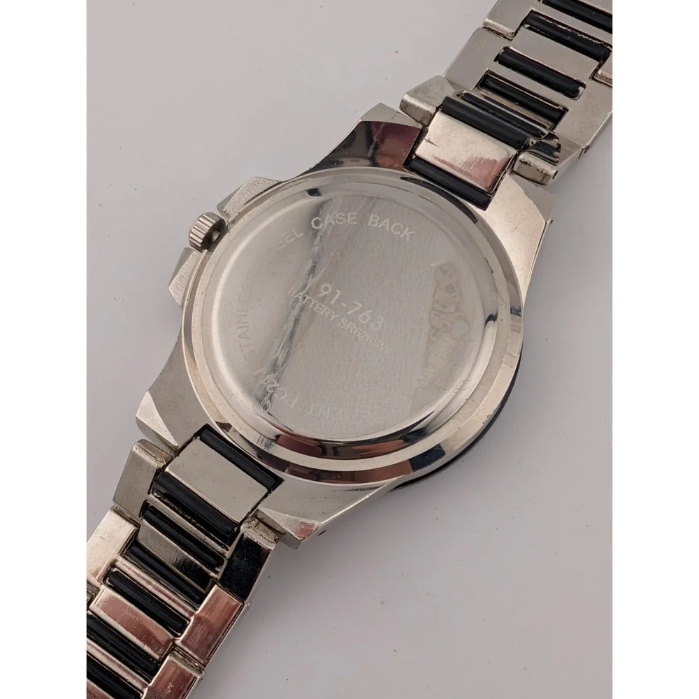 Men's Quartz Watch 39mm‎ Case Black & Silver 8